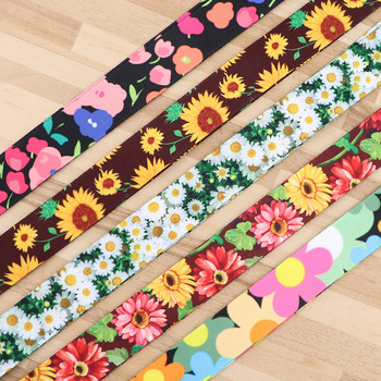 ER1823 Fashion Daisy Sunflower Lanyard Κάτοχος ταυτότητας αυτοκινήτου Κλειδί κάρτας ταυτότητας Κάρτα Γυμναστηρίου Σήμα Μπρελόκ Θήκη μπρελόκ Κοσμήματα