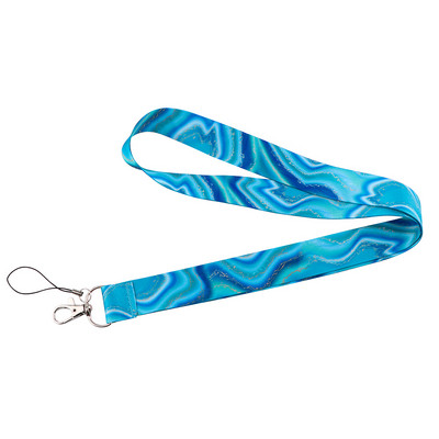Ransitute R2584 Exquisite Marble Ripples Lanyard Hitelkártya azonosító jelvény Női Utazási Bank Busz névjegykártya borító jelvény
