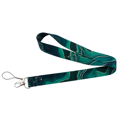 Ransitute R2584 Exquisite Marble Ripples Lanyard Hitelkártya azonosító jelvény Női Utazási Bank Busz névjegykártya borító jelvény