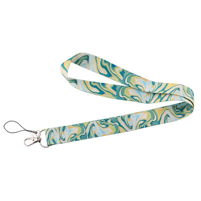 Ransitute R2584 Exquisite Marble Ripples Lanyard Hitelkártya azonosító jelvény Női Utazási Bank Busz névjegykártya borító jelvény
