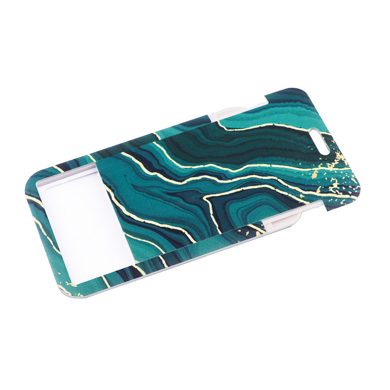 Ransitute R2584 Exquisite Marble Ripples Lanyard Credit Card ID Holder Значка Дамски Travel Bank Bus Business Card Cover Badge