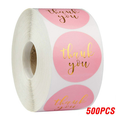100-500db Arany betűtípus Köszönöm matricák Kraft Fesztivál Dekoratív matricák Címkék Boríték Karácsonyi matricák Scrapbooking