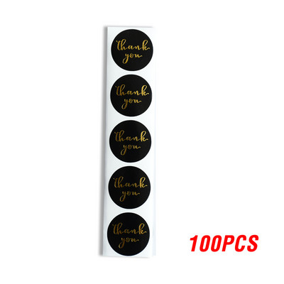 100-500db Arany betűtípus Köszönöm matricák Kraft Fesztivál Dekoratív matricák Címkék Boríték Karácsonyi matricák Scrapbooking