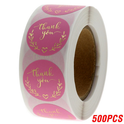 100-500db Arany betűtípus Köszönöm matricák Kraft Fesztivál Dekoratív matricák Címkék Boríték Karácsonyi matricák Scrapbooking