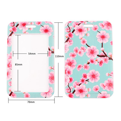 Flyingbee X2162 Cherry Blossoms zsinór kulcs nyakpánthoz Zsinór kártya azonosító jelvénytartó kulcstartó kulcstartó akasztókötél kulcstartók