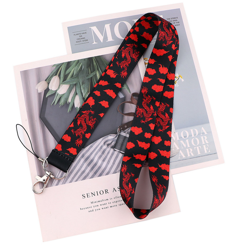 ER1347 Каишка за врат на китайски дракон за ключове ID Card Gym Мобилен телефон Презрамки USB държач за значка Направи си сам Hang Rope Lariat Lyard