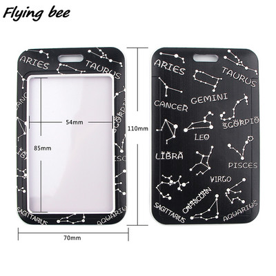 Flyingbee X1339 Constellation Fashion zsinór azonosító jelvénytartó Buszbérlet tok fedőszelvény Bank hitelkártya tartó heveder kártyatartó