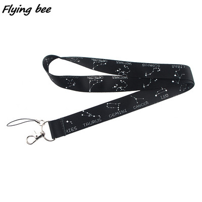 Flyingbee X1339 Constellation Fashion zsinór azonosító jelvénytartó Buszbérlet tok fedőszelvény Bank hitelkártya tartó heveder kártyatartó