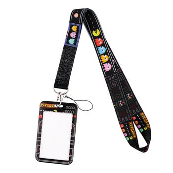 Ransitute R2576 Cartoon Creative Lanyard Card Holding Student Hanging Neck Мобилен телефон Lyard Badge Subway Access Card Holder