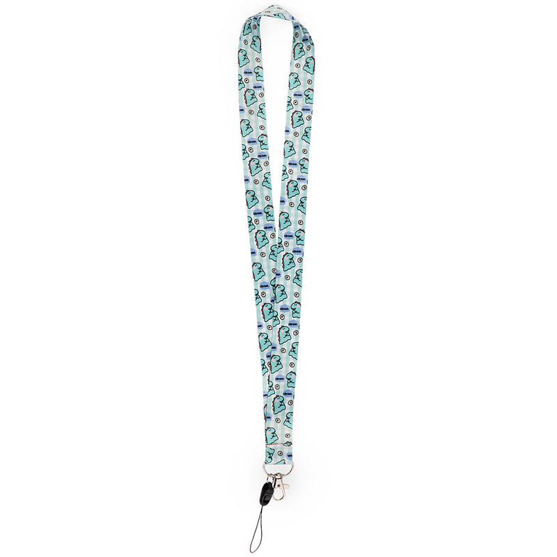 ER1653 Kawaii Dinosaur Lanyard Държач за карти Ученик Висящ врат Мобилен телефон Значка за шнур Държач на карти за достъп до метрото