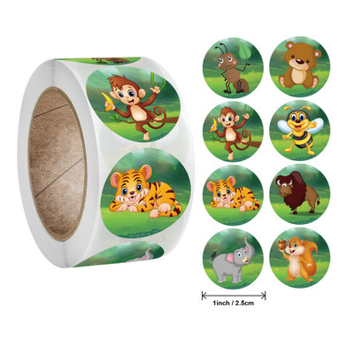 Lipdukai 500 vnt / ritinys Mokytojo apdovanojimo lipdukas Linksmas motyvuojantis katės šuns lipdukas mokyklos mokytojui mokiniui Kanceliarinės prekės lipdukai vaikams