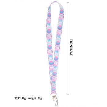 Ransitute R2819 Dream Catcher Lanyard Card ID Car Keychain ID Card Pass Gym Phone Badge Детски ключодържател Бижута Подарък