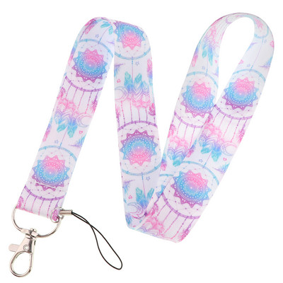Ransitute R2819 Dream Catcher zsinór kártyatartó azonosító autós kulcstartó személyi igazolvány bérlet edzőterem telefon jelvény gyerekek kulcstartó tartó ékszer ajándék