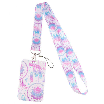 Ransitute R2819 Dream Catcher zsinór kártyatartó azonosító autós kulcstartó személyi igazolvány bérlet edzőterem telefon jelvény gyerekek kulcstartó tartó ékszer ajándék