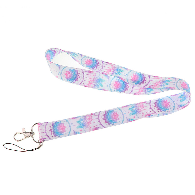 Ransitute R2819 Dream Catcher Lanyard Card ID Car Keychain ID Card Pass Gym Phone Badge Детски ключодържател Бижута Подарък