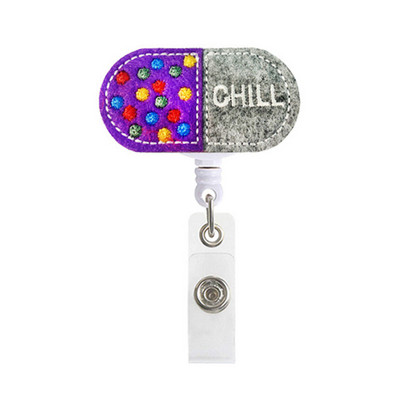 1 vnt 360° medicinos reikmenų stiliaus ištraukiama ženklelio ritė, skirta slaugei ir gydytojo kortelės turėtojui Biuro ir ligoninės reikmenų vardo kortelė