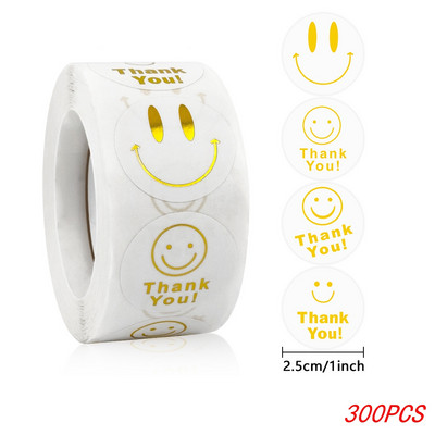 100-500 db 1 hüvelykes/2,5 cm-es arany köszönet matricák ajándékkártya-dobozhoz, bulicsomagoláshoz, pékáru díszítéséhez, kisvállalkozásokhoz