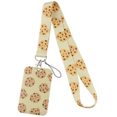 ER1980 Kawaii Biscuits Fashion Alkalmi zsinórok azonosító jelvénytartó Buszbérlet tok borítólap Bank hitelkártya tartó szíj kártyatartó