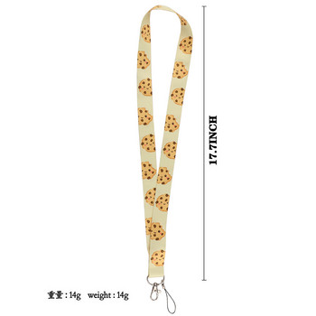 ER1980 Kawaii Biscuits Fashion Casual Lanyards Κάλυμμα Κάλυμμα θήκης Κάρτα Λεωφορείου Κάτοχος Σήματος Κάλυμμα Τράπεζας Πιστωτικής κάρτας Κάτοχος Ιμάντας Κάρτας