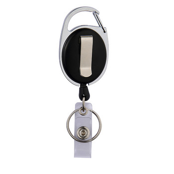 Crystal Retractable Pull Keychain Shinny Badge Reel ID Lanyard Name Tag Държач за карта Държач за значка Държач за ключове за кола Офис консумативи