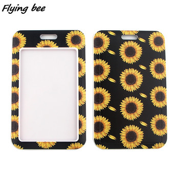 Flyingbee X1986 Sunflowers Bank Credit Card Holder Портфейл Bus ID Name Work Card Holder For Student Card Cover Business Card