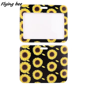 Flyingbee X1986 Sunflowers Bank Credit Card Holder Портфейл Bus ID Name Work Card Holder For Student Card Cover Business Card