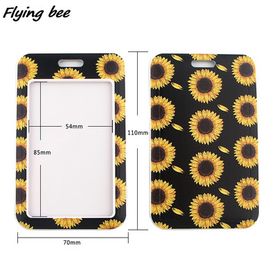 Flyingbee X1986 Sunflowers Bank hitelkártya-tartó Pénztárca Buszazonosító Név Munkakártya-tartó Diákigazolvány borító névjegykártyához