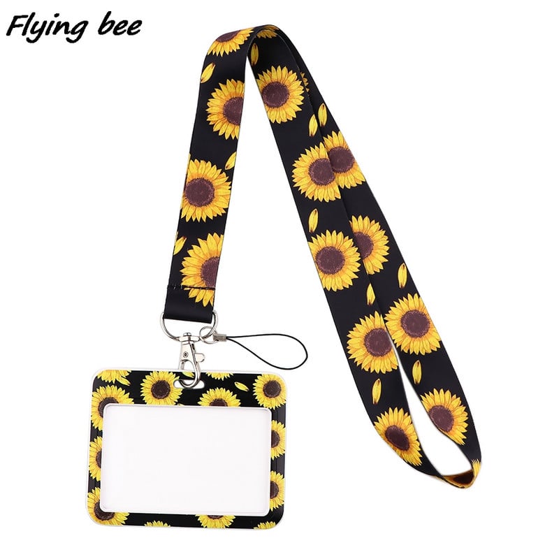 Flyingbee X1986 Sunflowers Bank Credit Card Holder Портфейл Bus ID Name Work Card Holder For Student Card Cover Business Card