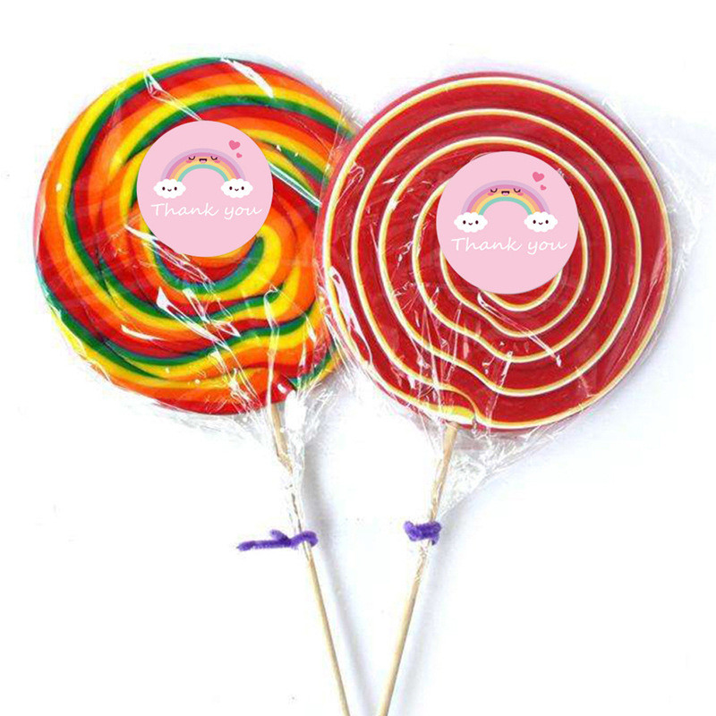 50-500 бр. 1 инчов карикатура Сладко слънце, дъга, облаци, стикер, благодарствени стикери за ръчно изработени етикети за декорация на подаръци, детски стикери за награди