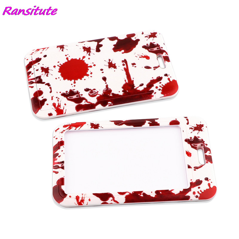 Ransitute R1929 Медицинска тема Bloodstain Blood Cells Lanyard Doctor Nurse Hanging Neck Phone Lanyard Id Badge Holder Колие