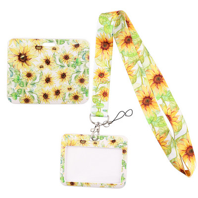 Ransitute R1994 Donut Daisy citrom zsinór Vízszintes irányú azonosító jelvénytartó edzőterem telefonszíj USB jelvénytartó barkács akasztókötél