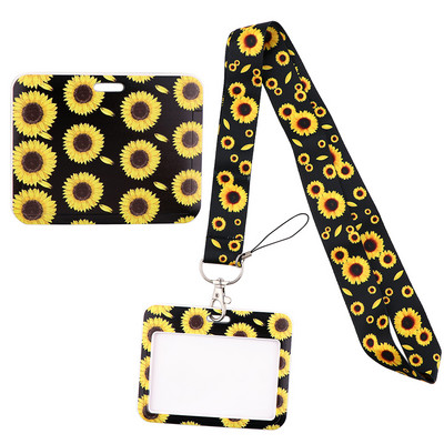 Ransitute R1994 Donut Daisy citrom zsinór Vízszintes irányú azonosító jelvénytartó edzőterem telefonszíj USB jelvénytartó barkács akasztókötél
