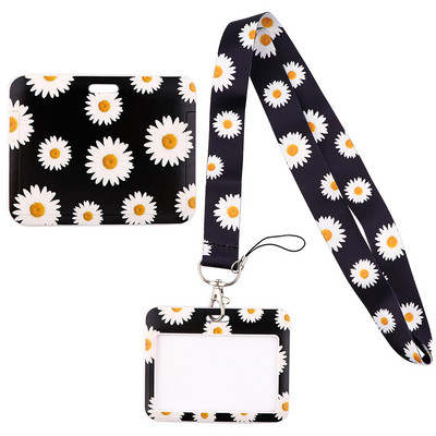 Ransitute R1994 Donut Daisy citrom zsinór Vízszintes irányú azonosító jelvénytartó edzőterem telefonszíj USB jelvénytartó barkács akasztókötél