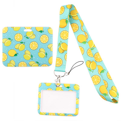 Ransitute R1994 Donut Daisy citrom zsinór Vízszintes irányú azonosító jelvénytartó edzőterem telefonszíj USB jelvénytartó barkács akasztókötél