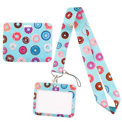 Ransitute R1994 Donut Daisy citrom zsinór Vízszintes irányú azonosító jelvénytartó edzőterem telefonszíj USB jelvénytartó barkács akasztókötél