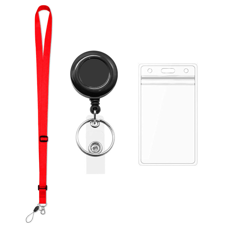 1 vnt. Įvairių spalvų ištraukiamas kaklo dirželis, ženklelio laikiklis Kreditinės kortelės ID laikiklis Studentų slaugytojo biuro reikmenys