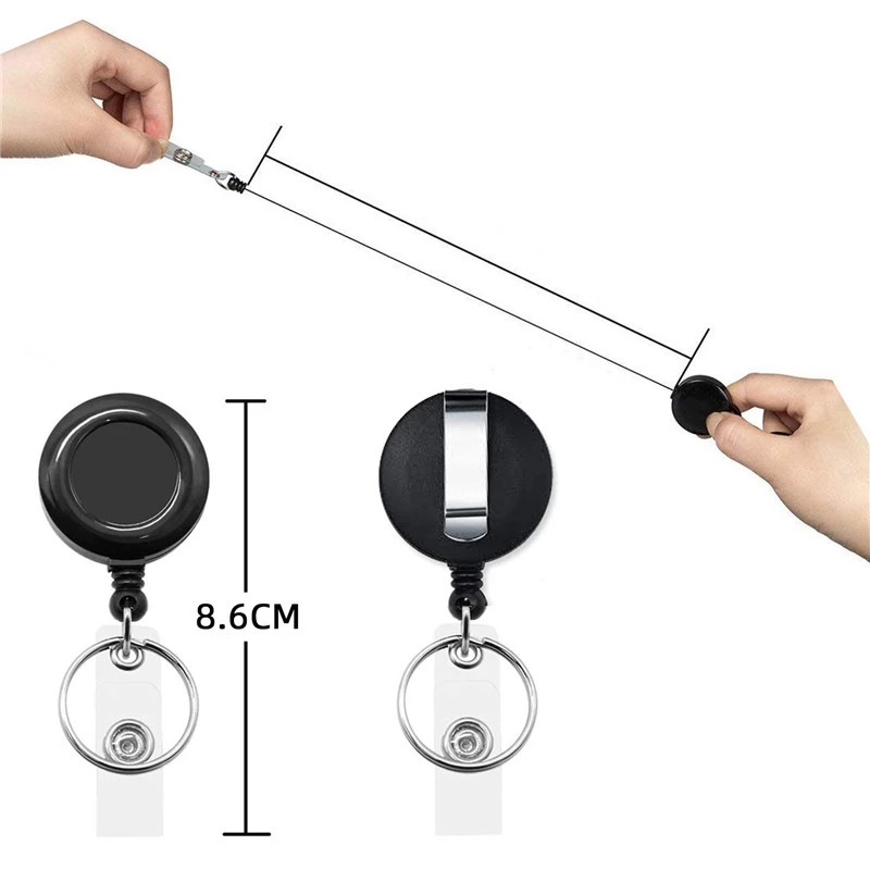 1 vnt. Įvairių spalvų ištraukiamas kaklo dirželis, ženklelio laikiklis Kreditinės kortelės ID laikiklis Studentų slaugytojo biuro reikmenys