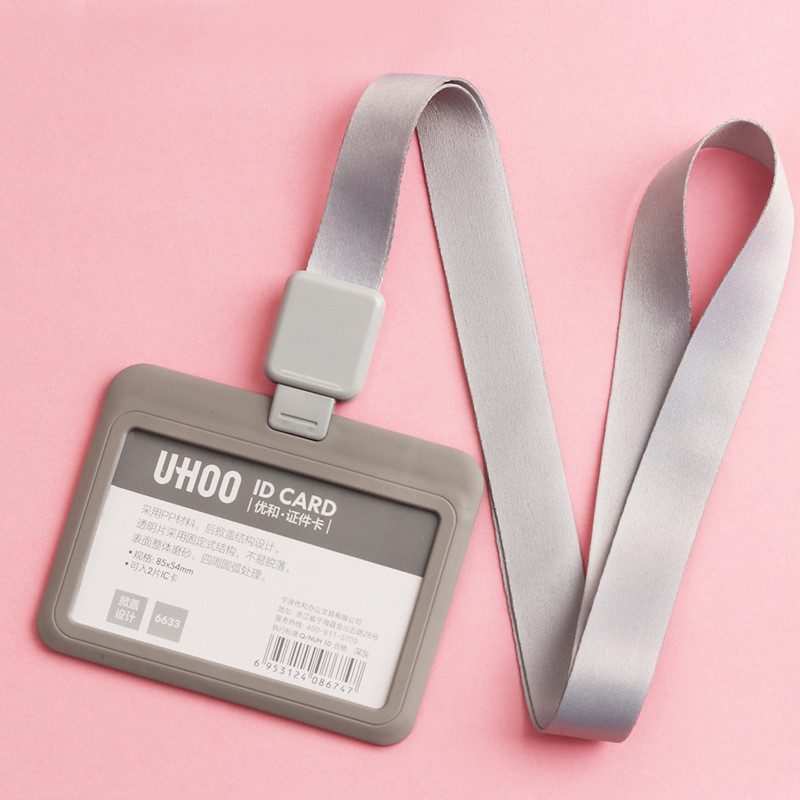 1 бр. Прибиращ се притежател на работна карта на персонала в моден стил Пропуск на служителите Капак за карта за достъп ID Tag Ръкав за карта за автобус