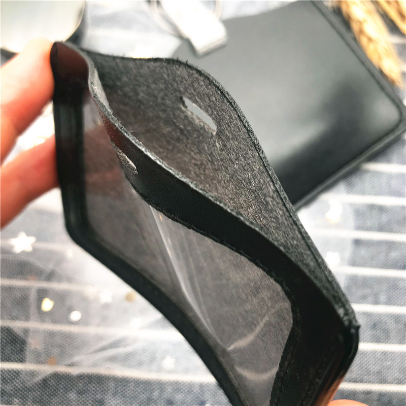 Жени Мъже Бизнес държач за карти от PU кожа Анти-загуба Прибиращи се държачи за кредитни карти Притежатели на банкови документи Значка за автобус Калъф за карти