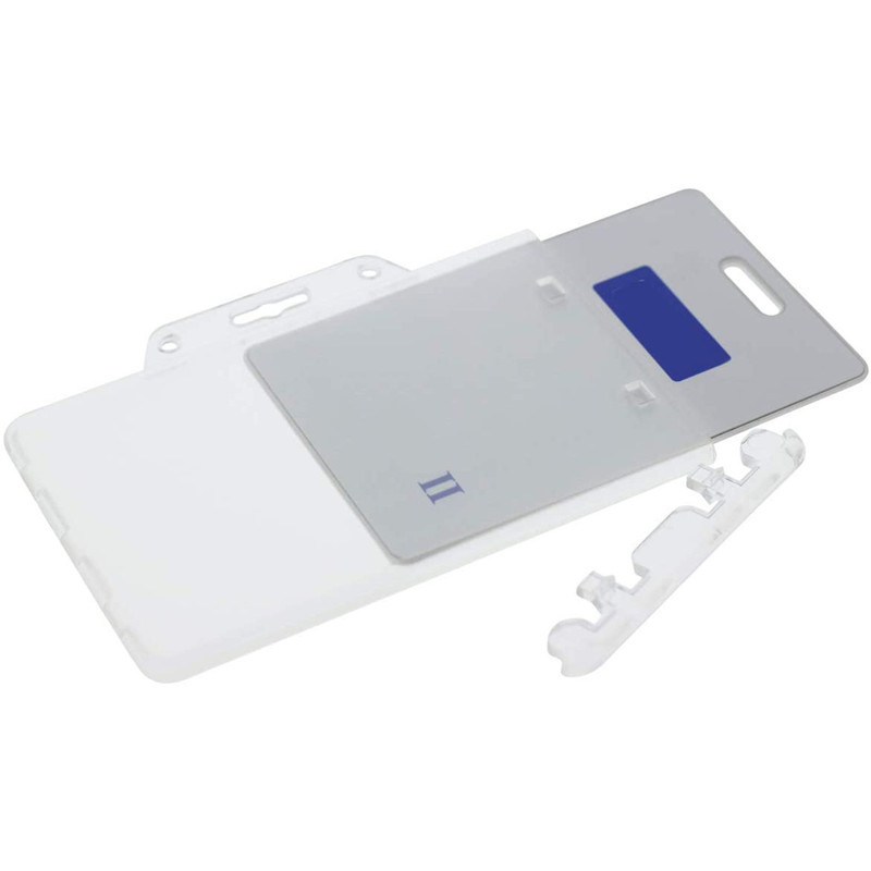 1 бр. Пластмасов прозрачен държач за значка за лична карта Студентски персонал Работен държач за ID за бизнес изложба Офис консумативи