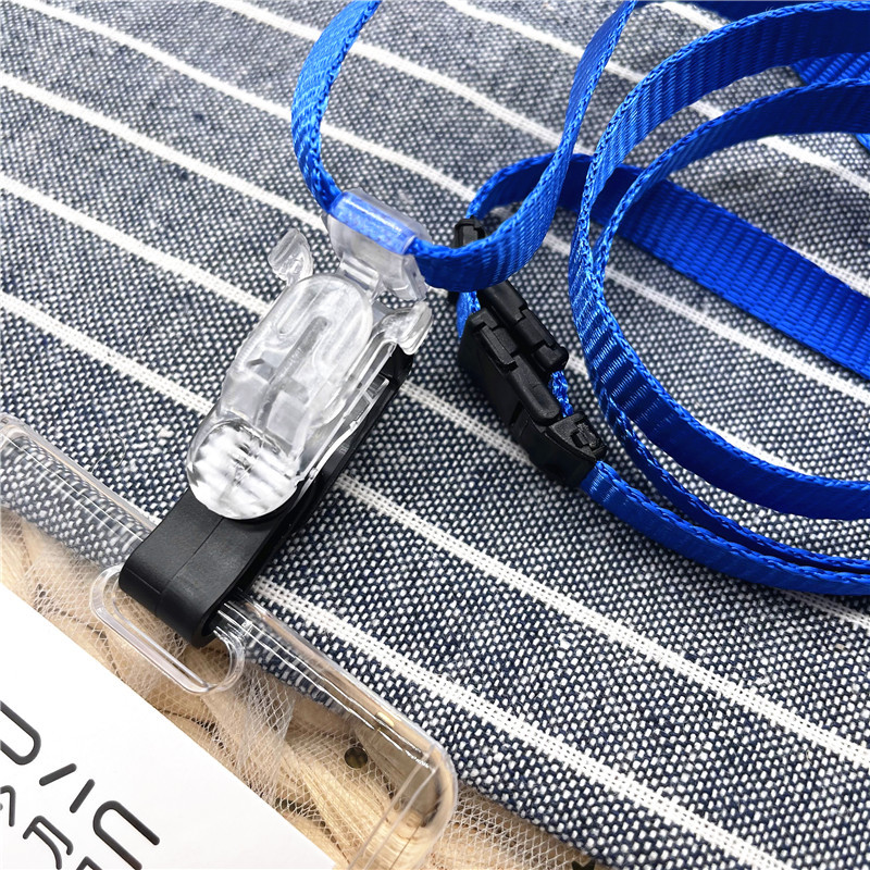 Чисто нов регулируем персонализиран ремък с напълно прозрачен държач за бизнес идентификация на IC карта, безопасен отцепващ се ремък за служител