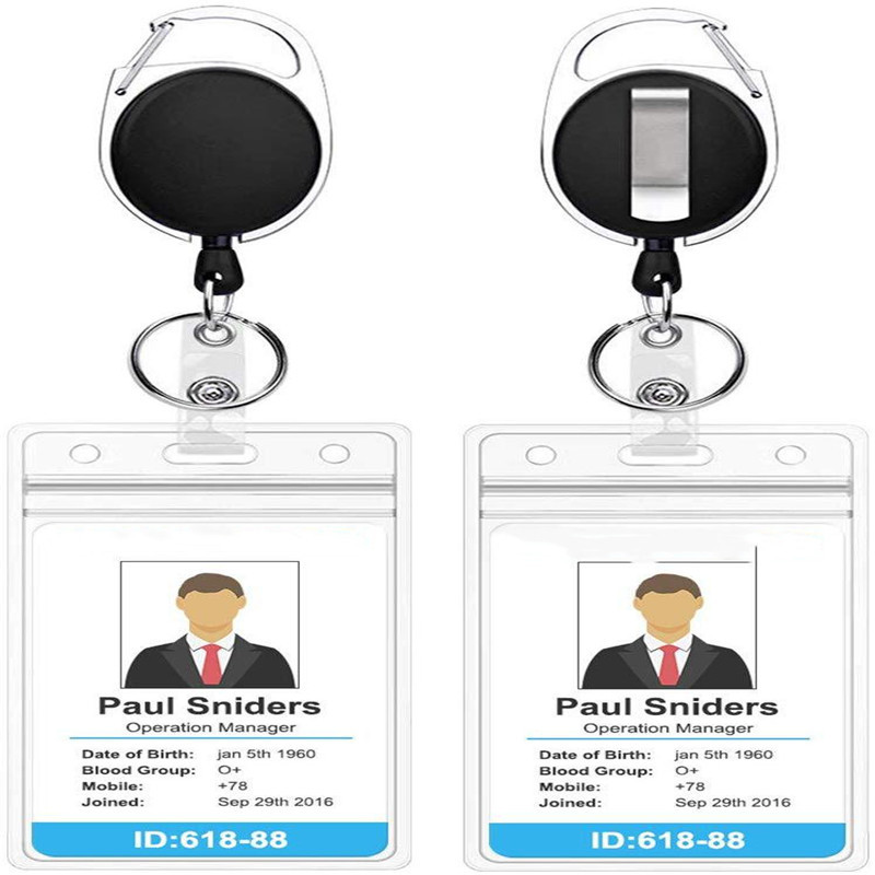 1 rinkinys verslo moterų vyriškų kortelių laikiklis su ištraukiamu ženklelio ritiniu, ištraukiamas asmens tapatybės kortelės ženklelio laikiklis slaugytojo ženklelio raišteliai, mokykliniai reikmenys