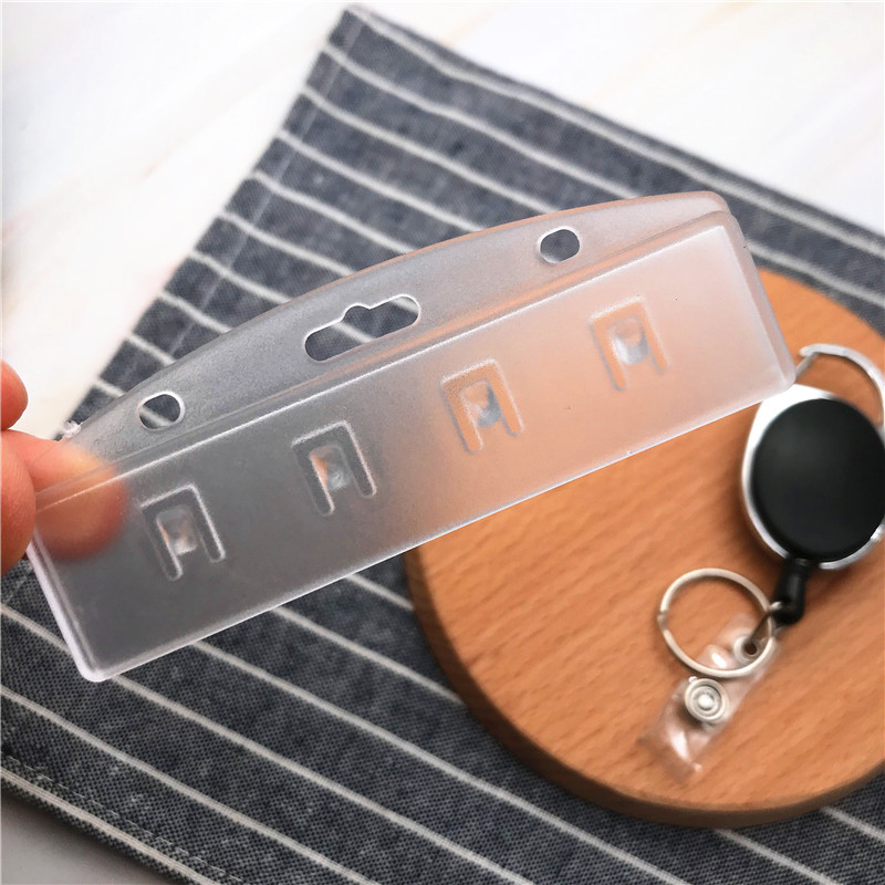 Прибираща се макара за дърпане на значка Половина държач за значка за карта за държач на лична карта Пластмасов прозрачен колан Ключодържател Аксесоари за медицинска сестра