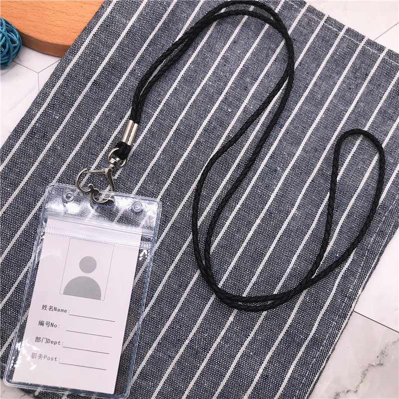 Vardo kortelių laikiklis Raktų pakabukas Metalinės galvos aksesuarų rinkinys Kaklo dirželiai Verslo studento slaugytojo autobuso asmens tapatybės kortelės laikiklis