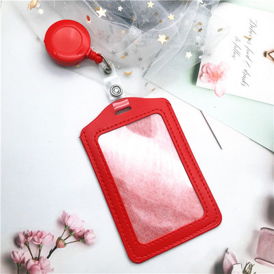 1 Σετ Business Retractable Badge Reel Pull Poll Card ID Θήκη σήματος ασφαλείας Ανασυρόμενη κάρτα ταυτότητας φωτογραφίας Κάτοχος σήματος κάρτας εργασίας