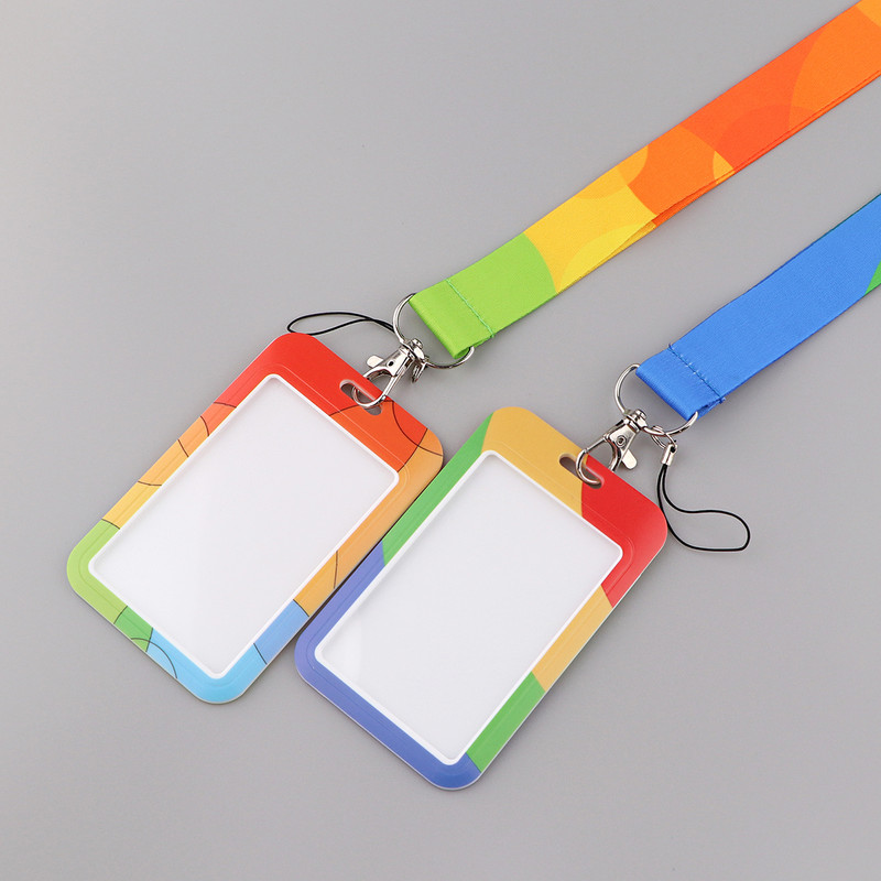 Ransitute R2897 Минималистични цветни шевове Значка за притежател на идентификационен номер на кредитна карта Значка за визитна карта за пътувания с автобус