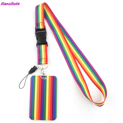 Ransitute R1421 Rainbow Creative Въже Значка ID Връзки Въже за мобилен телефон Ключ Въжето Връзки за врата Аксесоари
