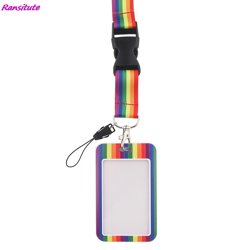 Ransitute R1421 Rainbow Creative Въже Значка ID Връзки Въже за мобилен телефон Ключ Въжето Връзки за врата Аксесоари
