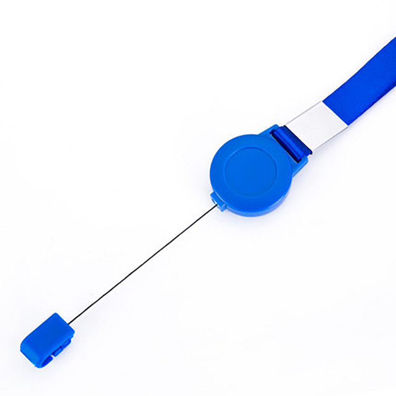 Връзка + прибираща се макара за значки Макара за значка с ремък за ремък за врата за ключове, държачи за кредитни карти, 1,5 см ширина