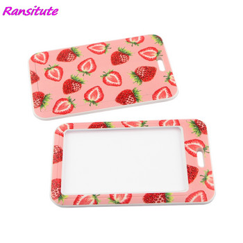 Ransitute R1756 Sweet Strawberry Pink презрамка за врата за ключове ID Card Gym мобилен телефон презрамки USB държач за значка Направи си сам Въже